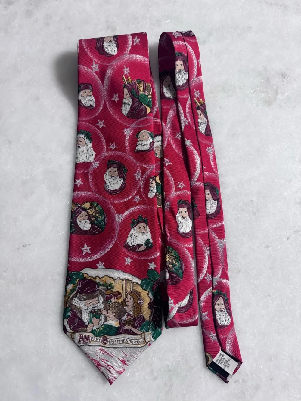 Wembley Vintage Silk Christmas Santa Novelty Tie